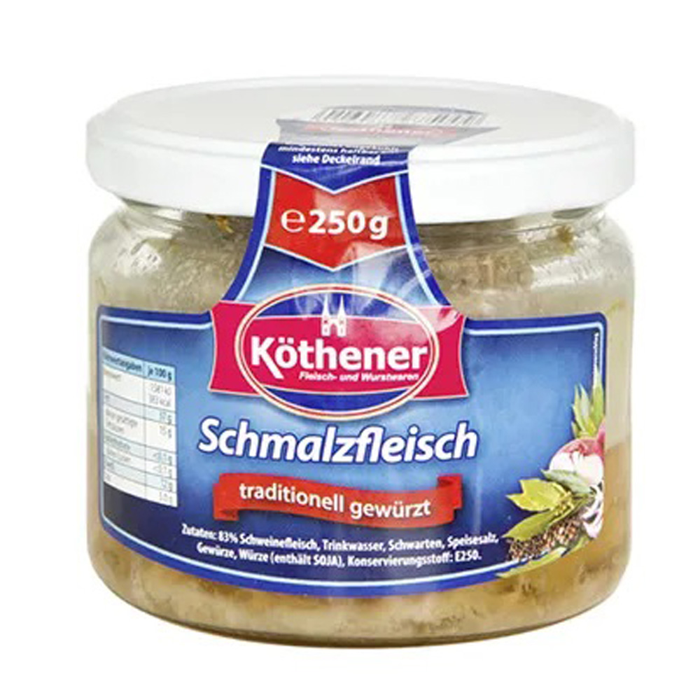 Köthener Schmalzfleisch, 250g Glas