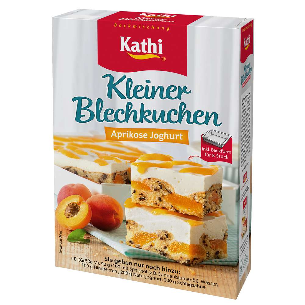 Kathi Kleiner Blechkuchen - Aprikose Joghurt