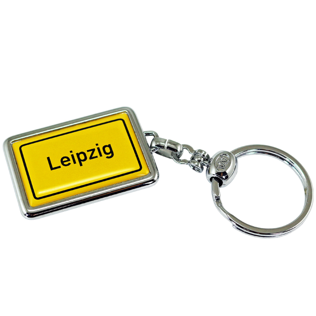 Schlüsselanhänger " Leipzig " Edelstahl