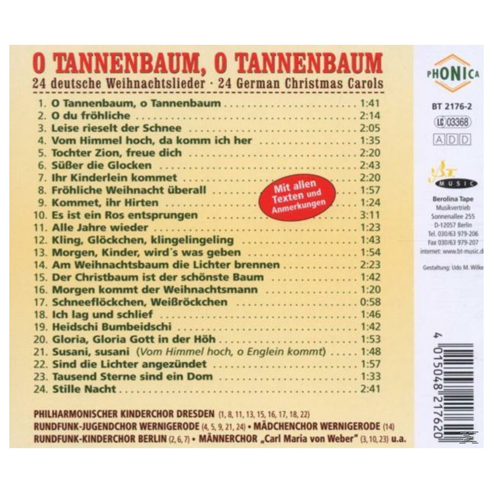 CD - O Tannenbaum, O Tannenbaum